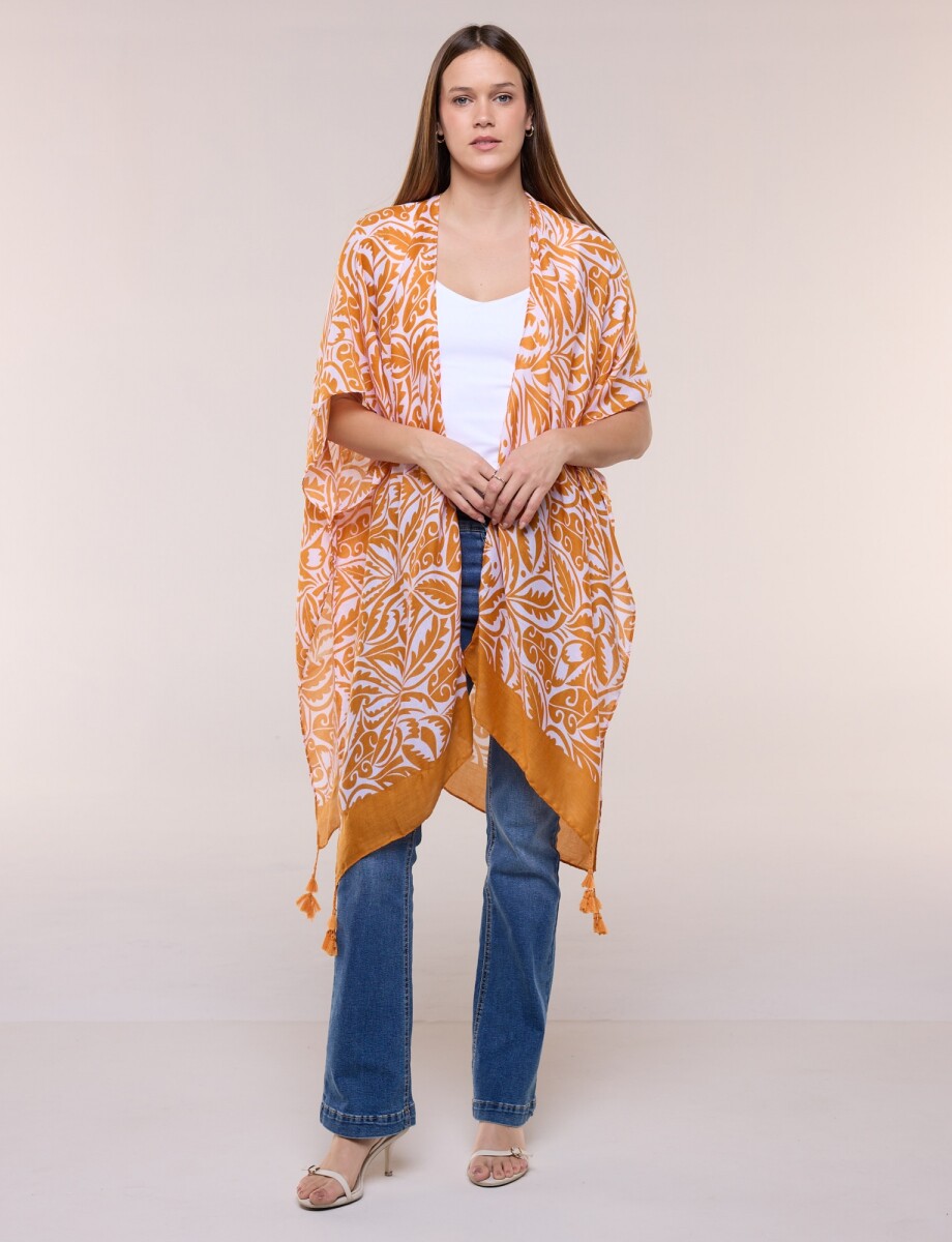 Kimono Arabescos - Anaranjado/multi 