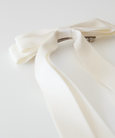 BROCHE SILKY BOW BEIGE