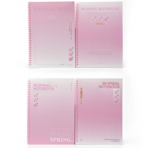 CUADERNO DE ESPIRAL B5 (FLOR DE CEREZO) CUADERNO DE ESPIRAL B5 (FLOR DE CEREZO)