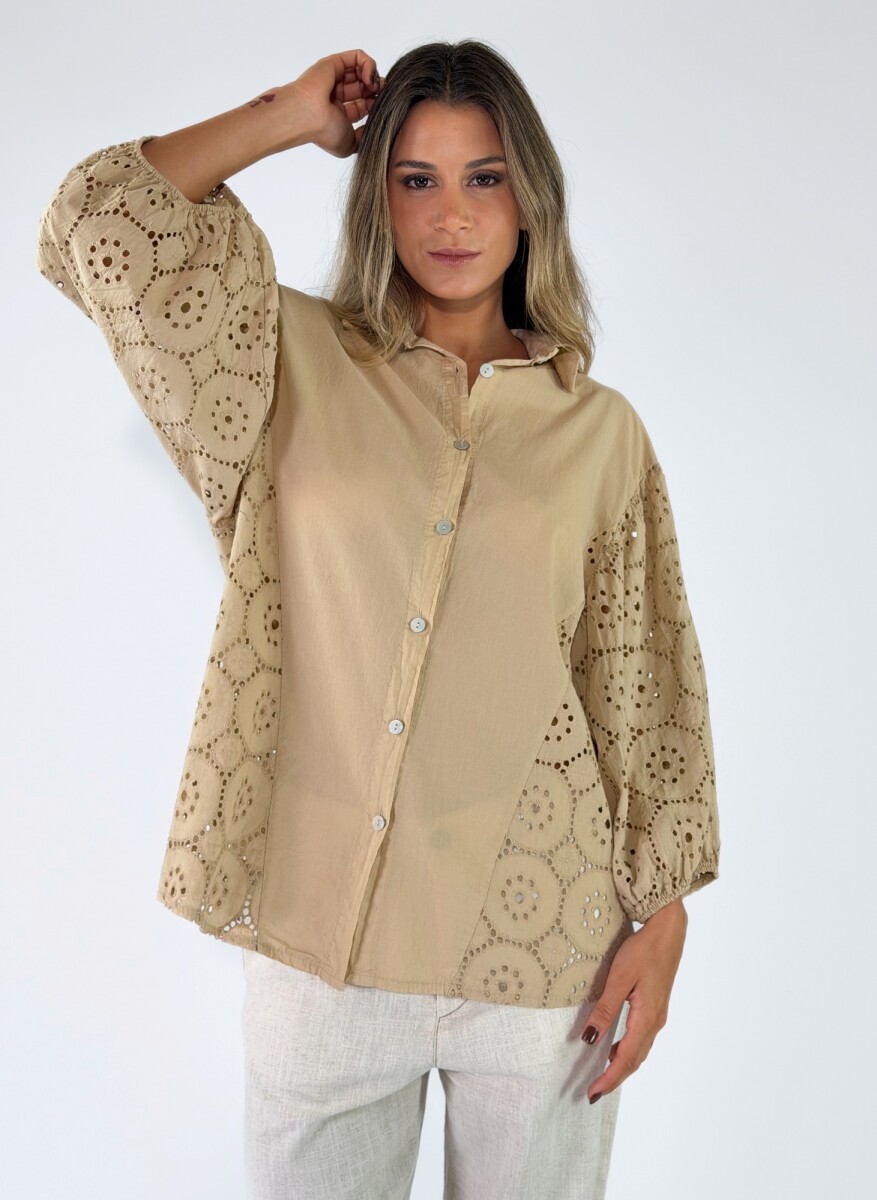 CAMISA BONA - BEIGE 