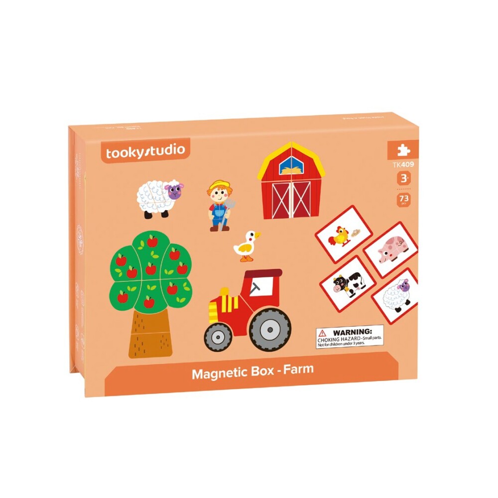Puzzle Magnético de Madera – Granja Tooky Toy TOOKY TOY PUZZLE MAGNETICO DE MADERA DE LA GRANJA 409