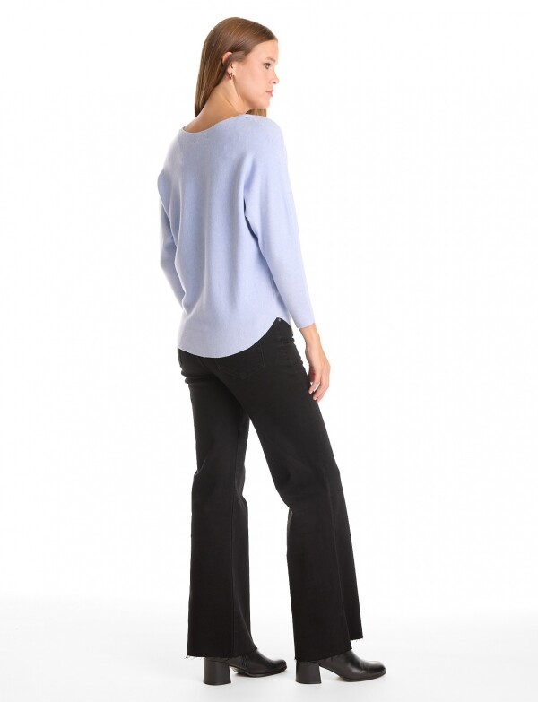 Buzo Dolman Ribs CELESTE
