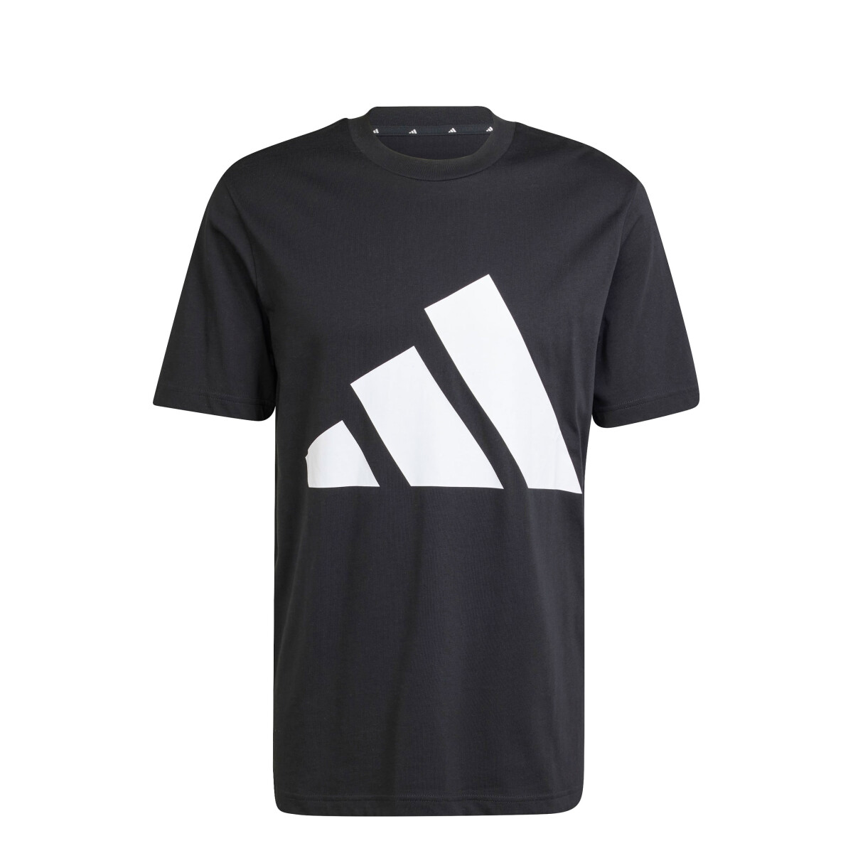 Remera de Hombre Adidas Essentials Logo Adidas - Negro - Blanco 