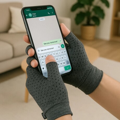 Guantes de Compresión Aliviartrix GRIS
