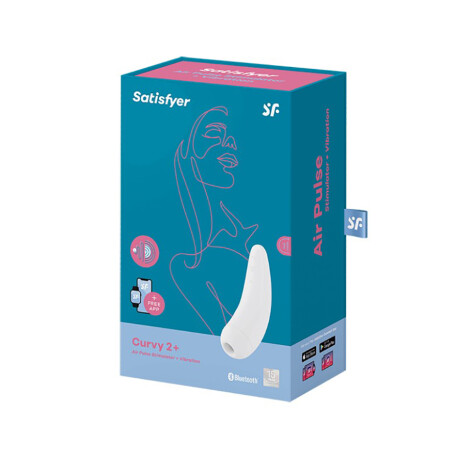 Estimulador Clítoris Bluetooth Satisfyer Curvy 2+ Blanco Estimulador Clítoris Bluetooth Satisfyer Curvy 2+ Blanco