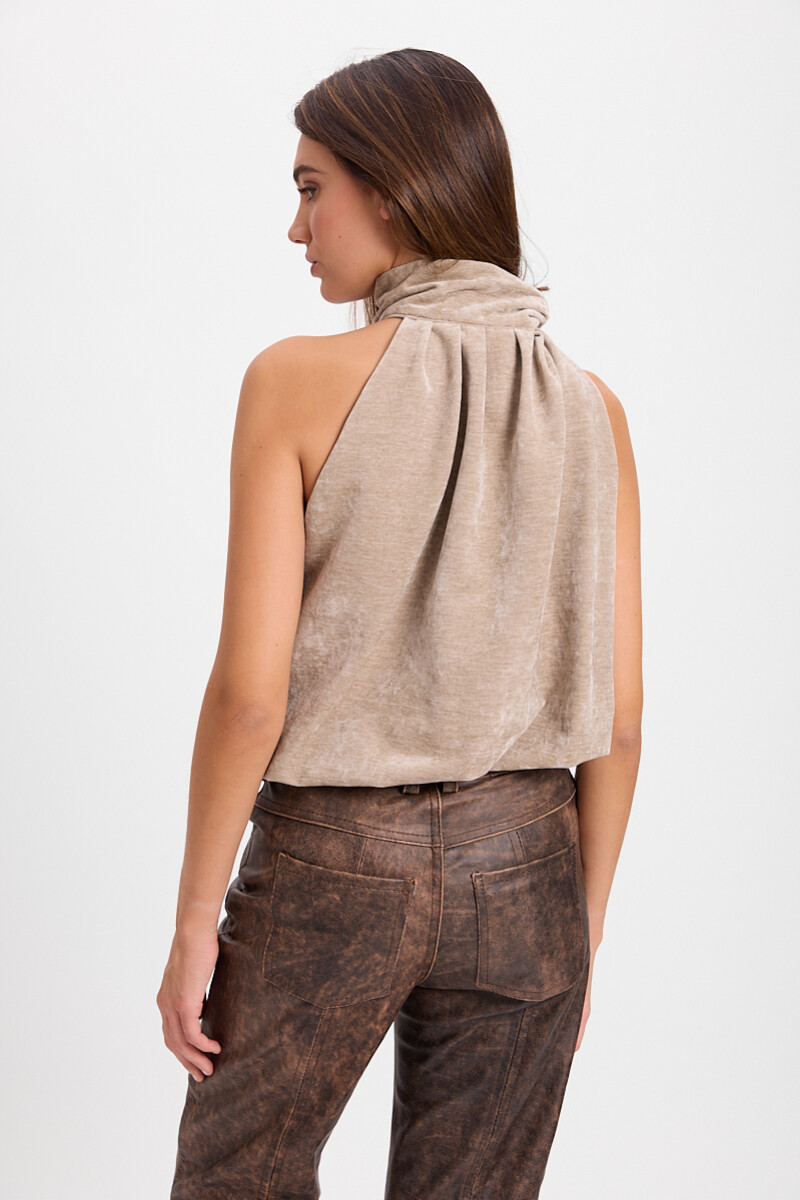 Blusa Fluida Beige