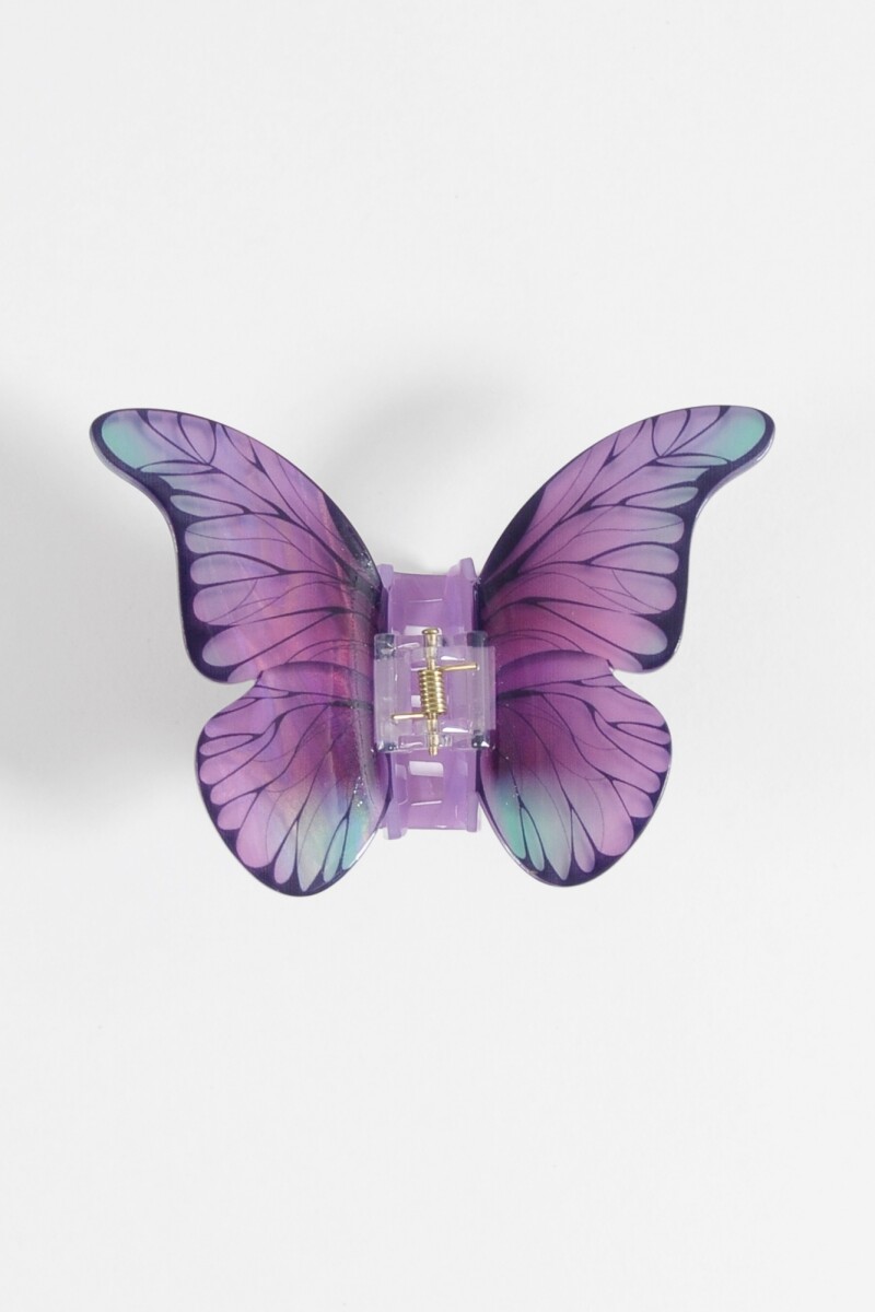 Broche mariposa lila