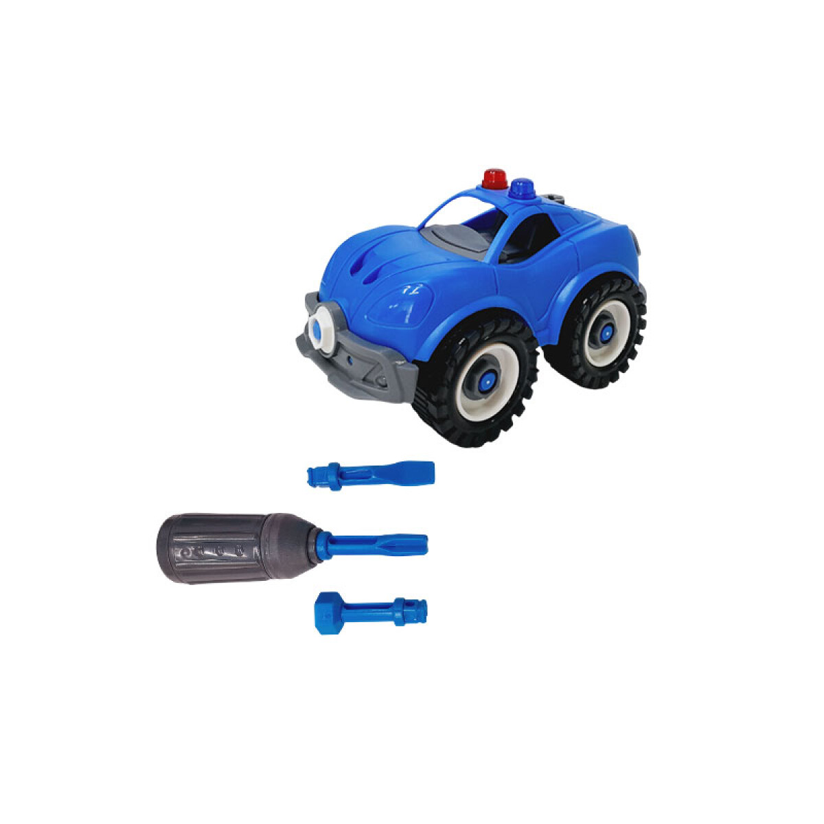 OUTLET Auto Policía para armar y desarmar 13*8*7.5 cm - Outlet Auto Policía Para Armar Y Desarmar 13*8*7.5 Cm 