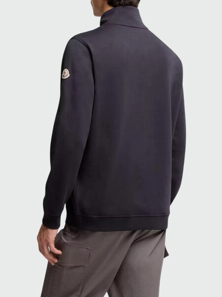 MONCLER - Buzo de Cuello Tortuga Azul Marino