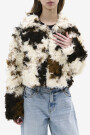 CHAQUETA FUR ENORA Crema