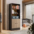 ARMARIO 2 PUERTAS 3 ESTANTES - NEGRO MATE/RUSTICO ARMARIO 2 PUERTAS 3 ESTANTES - NEGRO MATE/RUSTICO