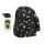 Set Mochila Infantil Escolar con Cartuchera + Botella 500ML Negro