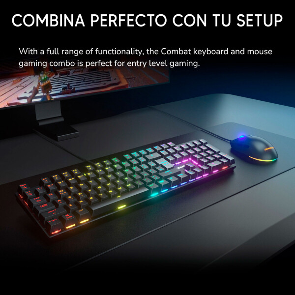 Combo Gamer Combat Cougar Teclado + Mouse Rgb COMBO COUGAR COMBAT TECLADO MOUSE