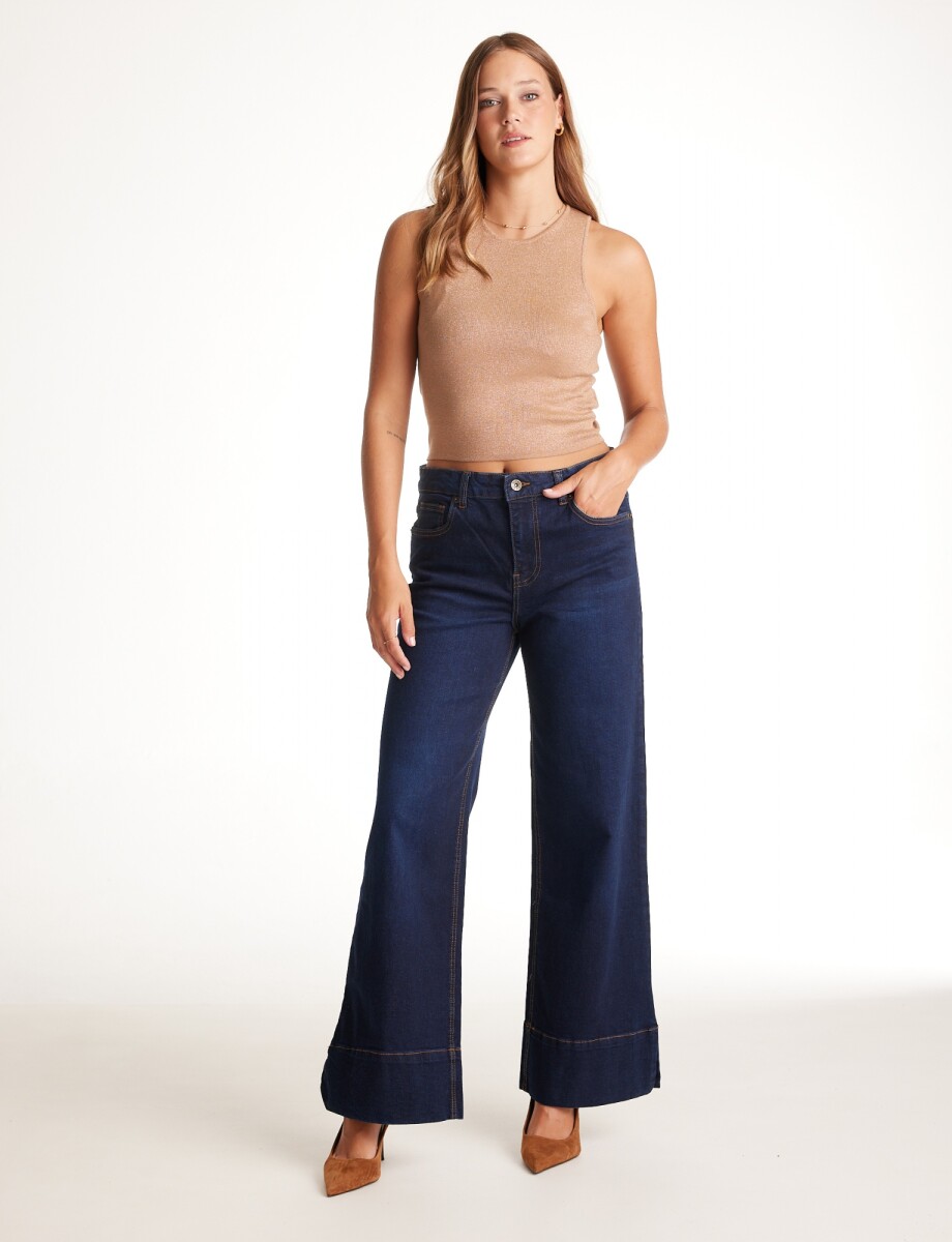 Jean Wide Leg - Jean Oscuro 