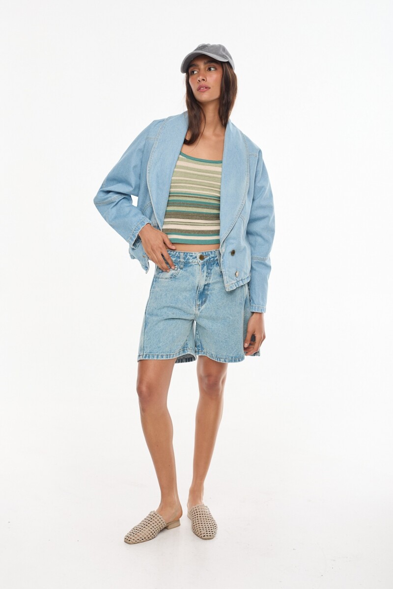Chaqueta Orilla Celeste Washed