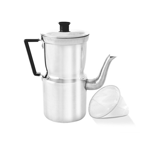 Cafetera aluminio con colador 1.8 L 13 cm ARARY Cafetera aluminio con colador 1.8 L 13 cm ARARY