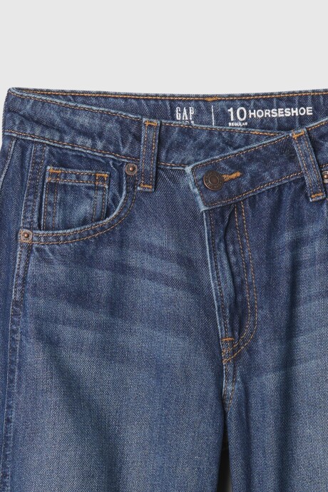 Jean Horseshoe Niña Dark Wash