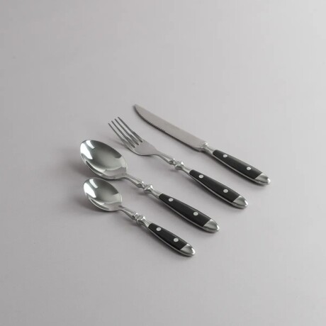 Set de Cubiertos Volf Box 24 Piezas Bistro Negro Set de Cubiertos Volf Box 24 Piezas Bistro Negro