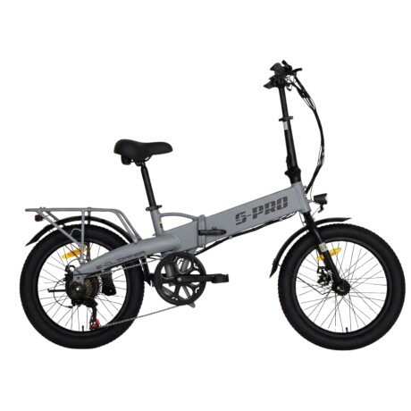 Bicicleta Eléctrica Plegable S-pro E-clipper Rodado 20 Gris