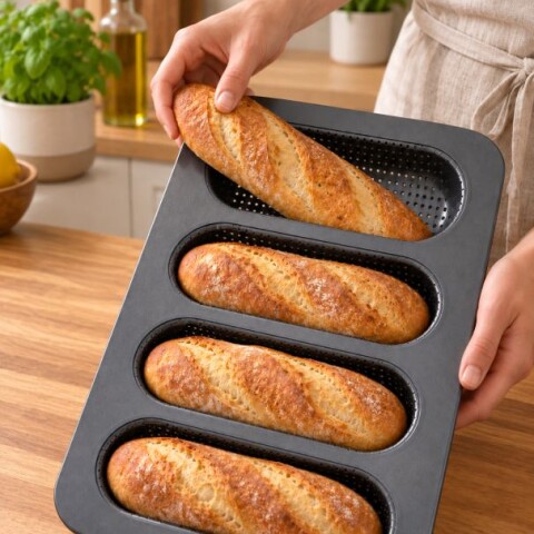 Molde Baguette Microperforado x4 Molde Baguette Microperforado x4