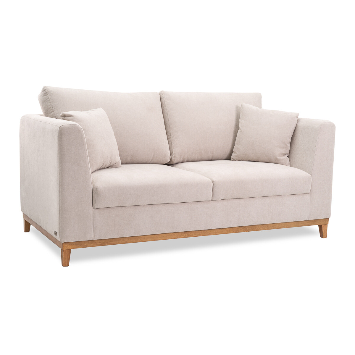 Sofá Belfast - Tela Microfibra - 2 cuerpos - 2203 (Beige) 