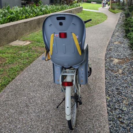 Silla Para Bicicleta Para Niños Bebe Super Segura Comoda Hts Gris