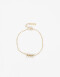 Pulseras Flexibles Strass Pulsera Flexible Con Charm De Cubic Zirconia - Dorado