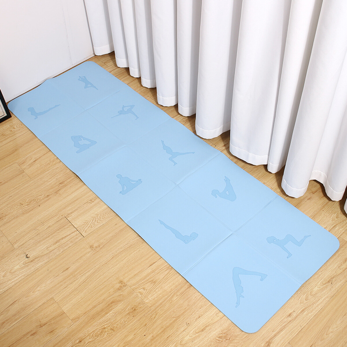 Yoga Mat Antideslizante - Y37 Sakura Celeste 