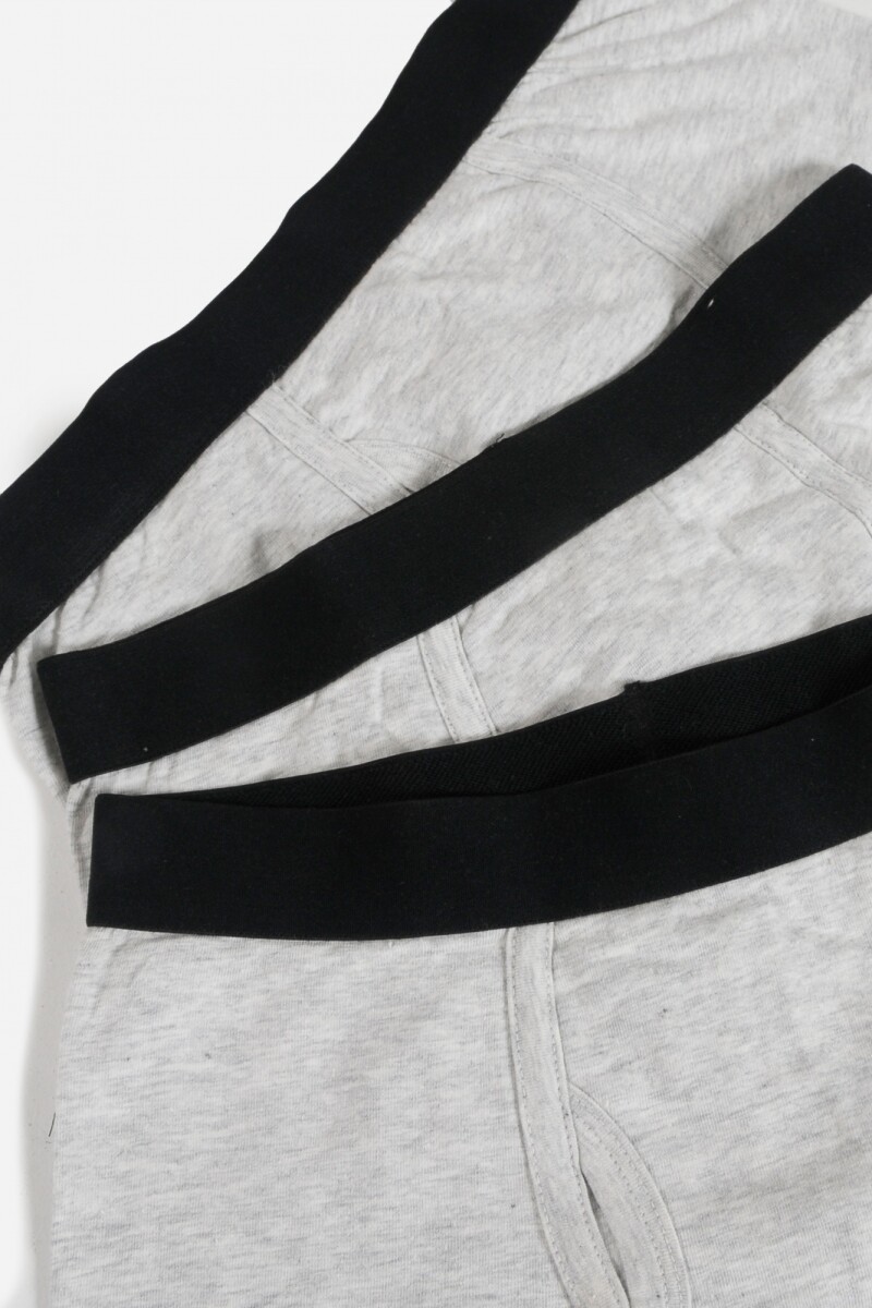 Boxer liso pack x 3 GRIS