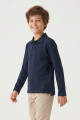 Remera polo manga larga AZUL MARINO