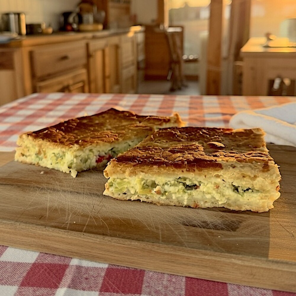 Tarta de Puerros Porción