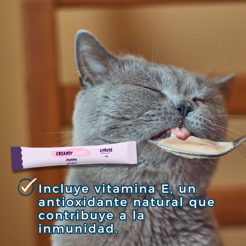 PURÉ LOPETS CREAMY SNACK GATO SALMON 60 GRS PURÉ LOPETS CREAMY SNACK GATO SALMON 60 GRS