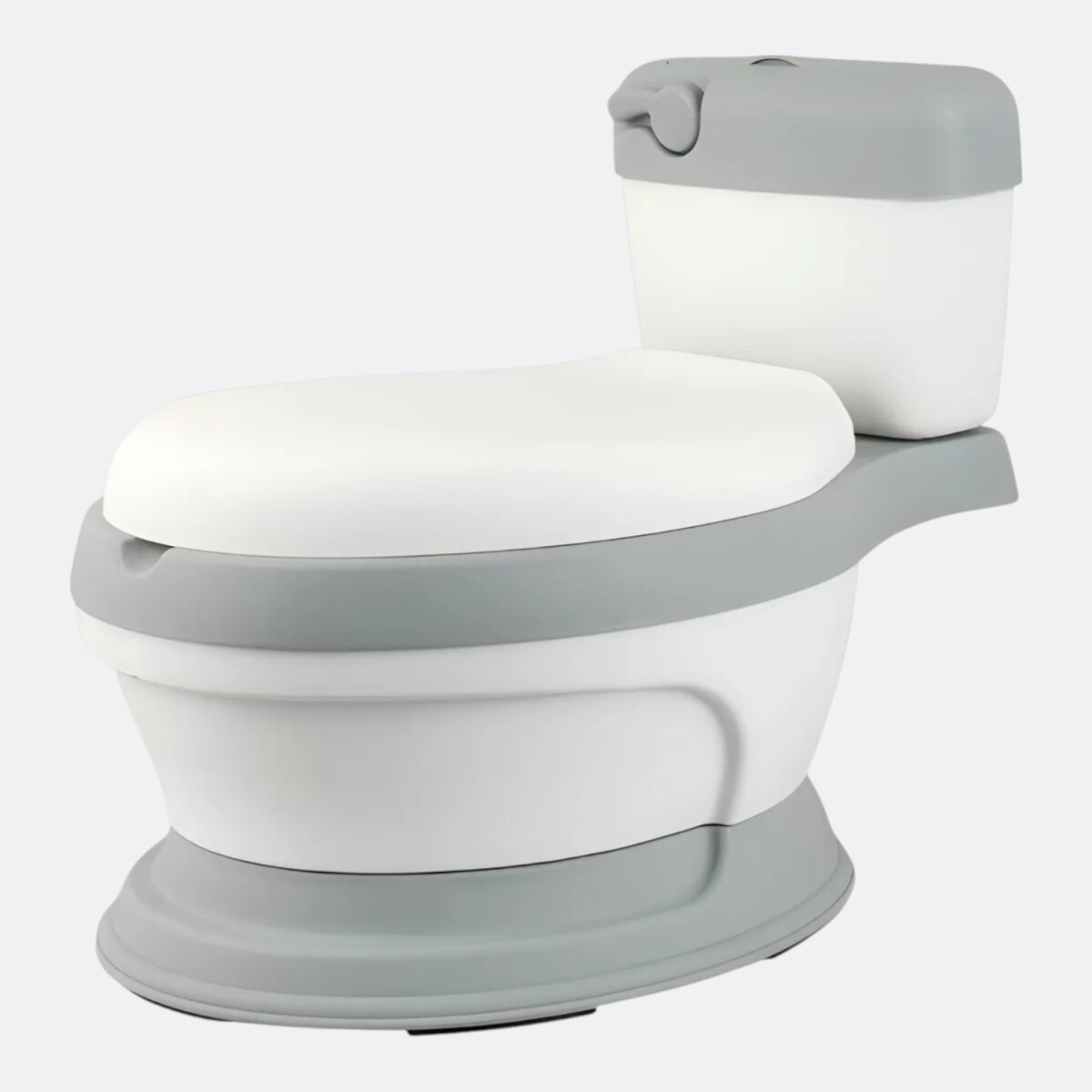 Pelela Inodoro Infantil Con Tapa Resistente Chica Colores - Gris 