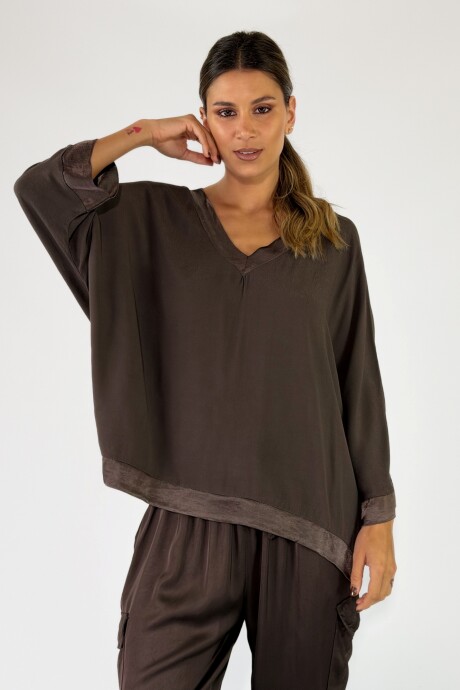 BLUSA CONIGLI Chocolate