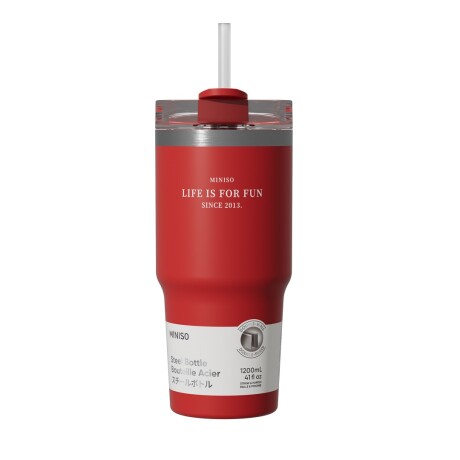 Vaso dopamine glitter 490ml rojo