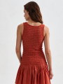 Vestido Kamar Rojo Anaranjado