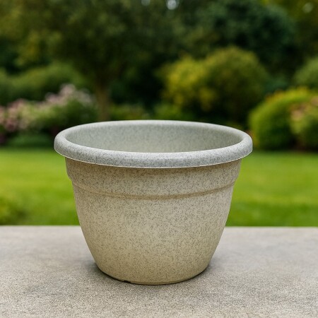 MACETA REDONDA 14CM GRIS MACETA REDONDA 14CM GRIS