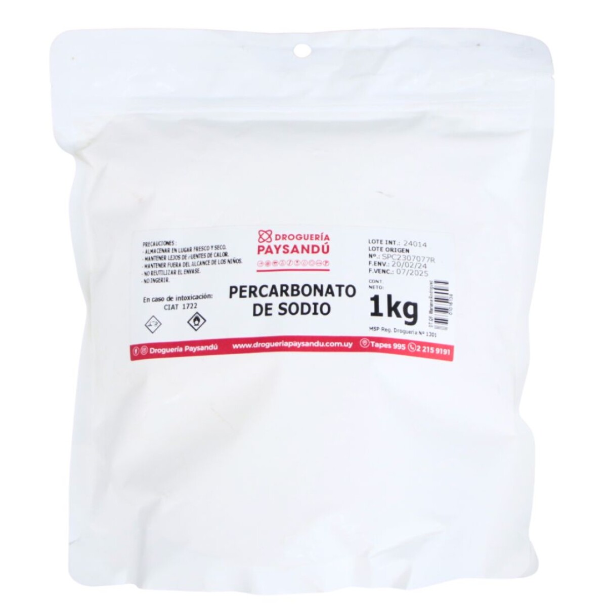 Percarbonato de Sodio - 1 kg 