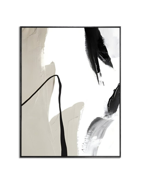 CUADRO CANVAS 30x40 MARCO ABSTRACTO BEIGE NEGRO 2 CUADRO CANVAS 30x40 MARCO ABSTRACTO BEIGE NEGRO 2
