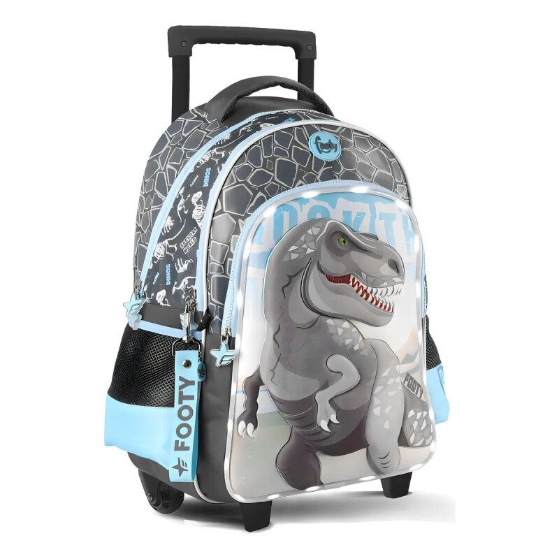 Mochila Carrito y Luces Led Footy Dino