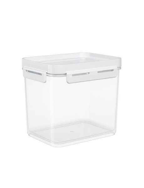 RECIPIENTE PLASTICO FLAP 2.2L 18x14x17CM BLANCO RECIPIENTE PLASTICO FLAP 2.2L 18x14x17CM BLANCO