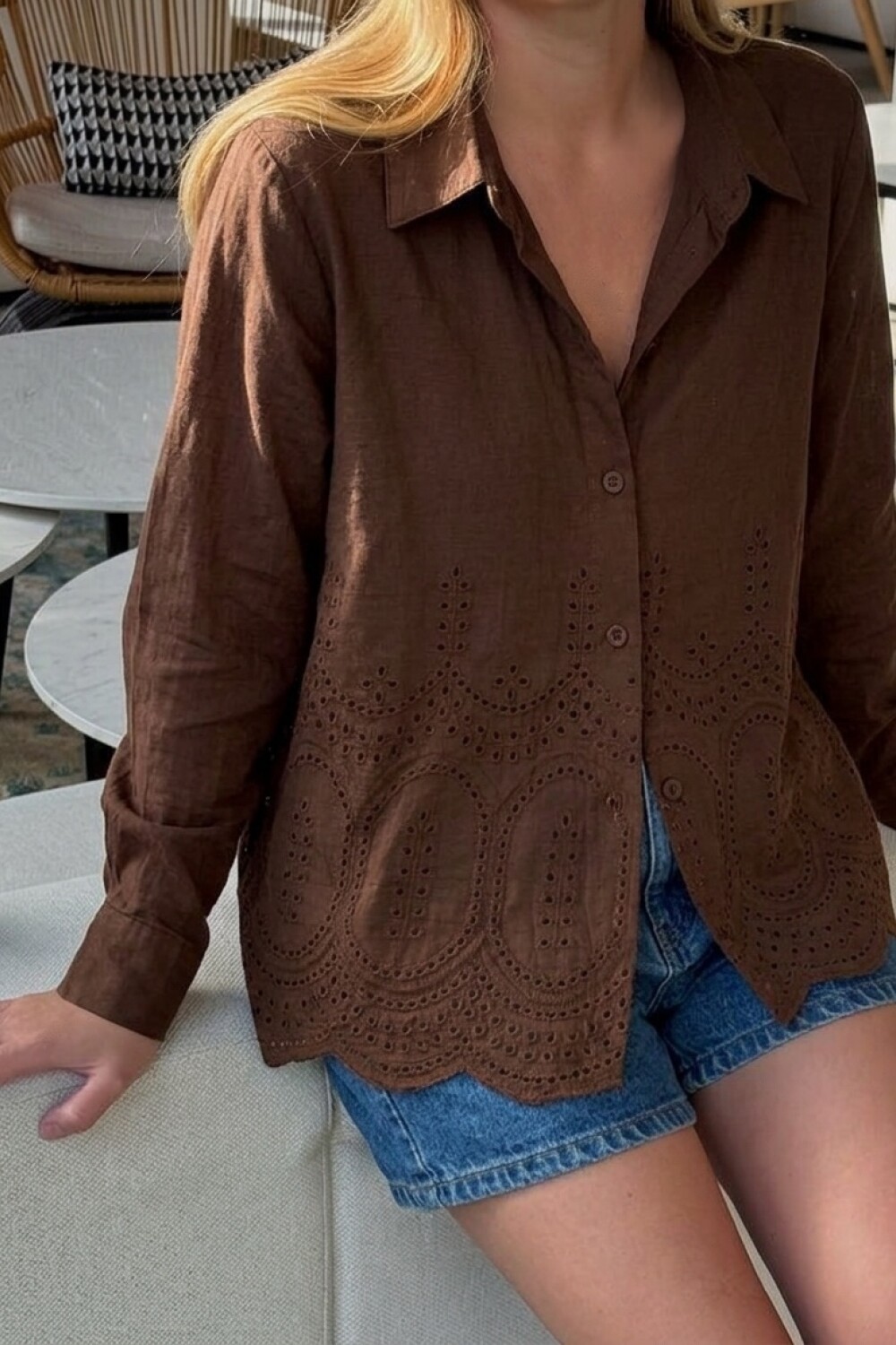Camisa Dakota Chocolate