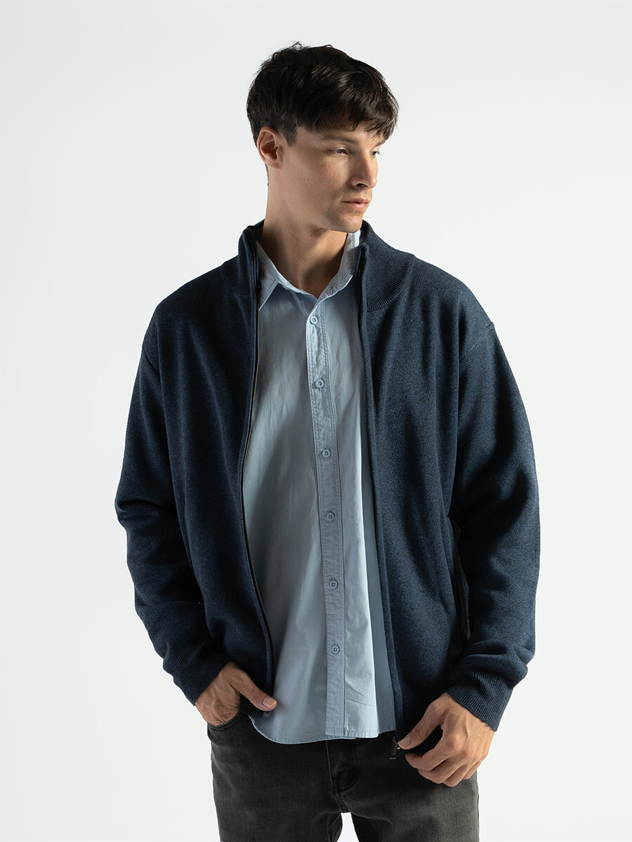 Campera de Punto Lisa - Marino 