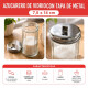 Azucarero vidrio con tapa de metal TRANSPARENTE