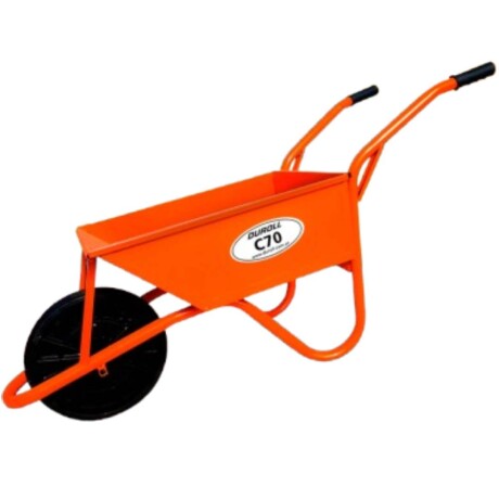 CARRETILLA CALIBRADA 70 LTS REF DUROLL RUEDA MACIZA Sin color