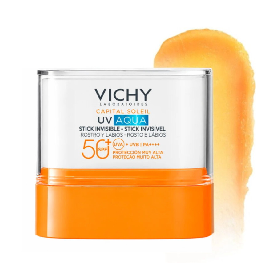 Protector Solar Facial en Barra UV Aqua Invisible Stick FPS 50+ 10ml - Vichy Protector Solar Facial en Barra UV Aqua Invisible Stick FPS 50+ 10ml - Vichy