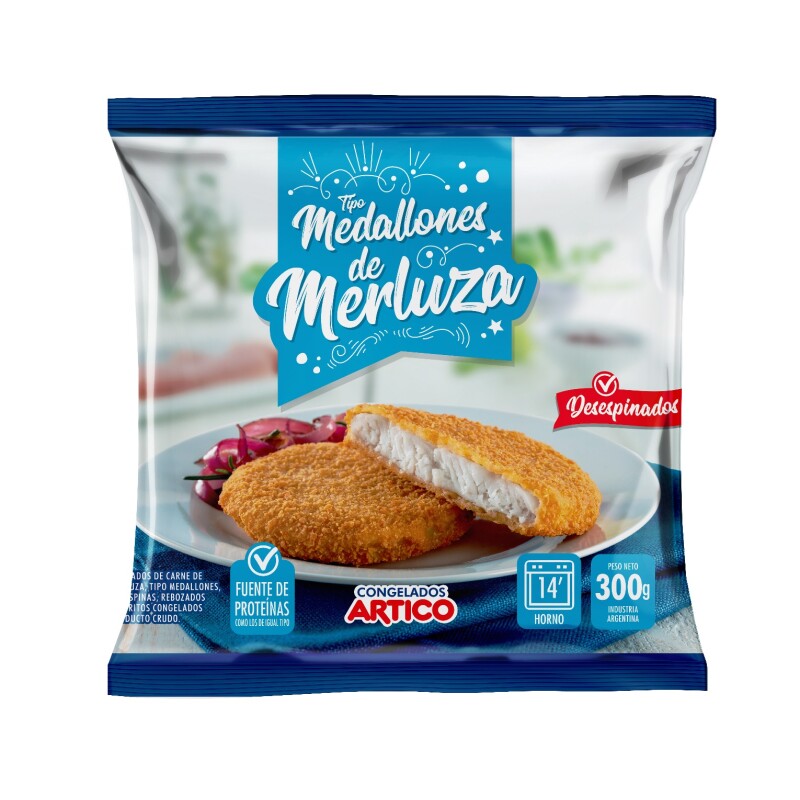 MEDALLON DE MERLUZA ARTICO - 300 grs Medallon De Merluza Artico - 300 Grs