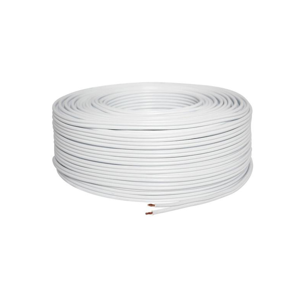 Cable Gemelo - Rollo 100 metros. - 2 mm Blanco 