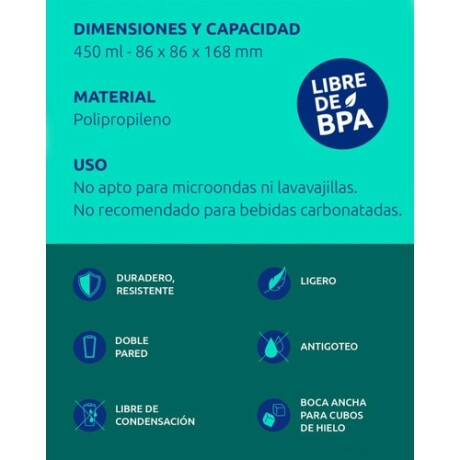 Vaso Térmico Quokka Flux Antigoteo Doble Pared 450ml Dark Stone