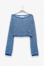 CROP SWEATER Blue